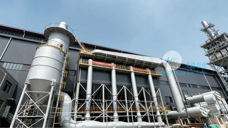 Projet de transport pneumatique à pression positive de poudre de silice pour une entreprise électronique à Dongguan, Guangdong