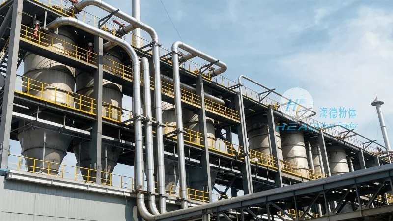 Étude de cas du projet de transport pneumatique en phase dense de sable de zircon pour une entreprise de verre à Shijiazhuang, Hebei