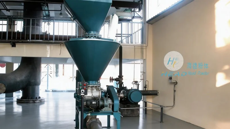 Projet de transport pneumatique mélangé de poudre de graphite pour une entreprise de batteries au lithium à Hefei, Anhui