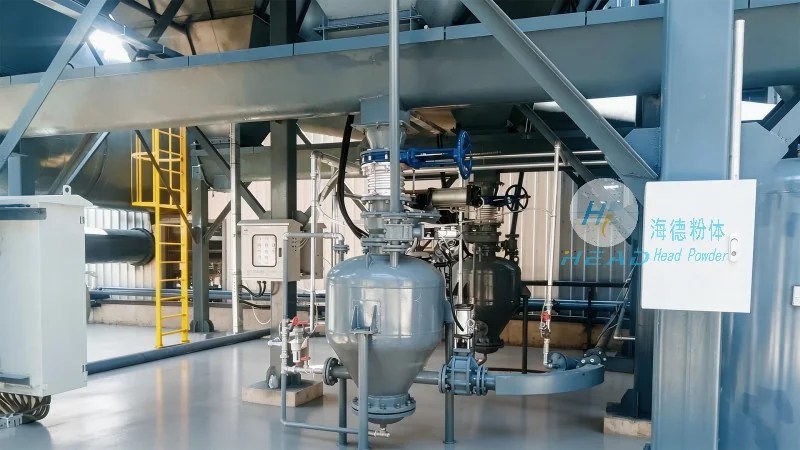 Transport pneumatique à phase diluée du carbonate de calcium Transport pneumatique à phase diluée du carbonate de calcium