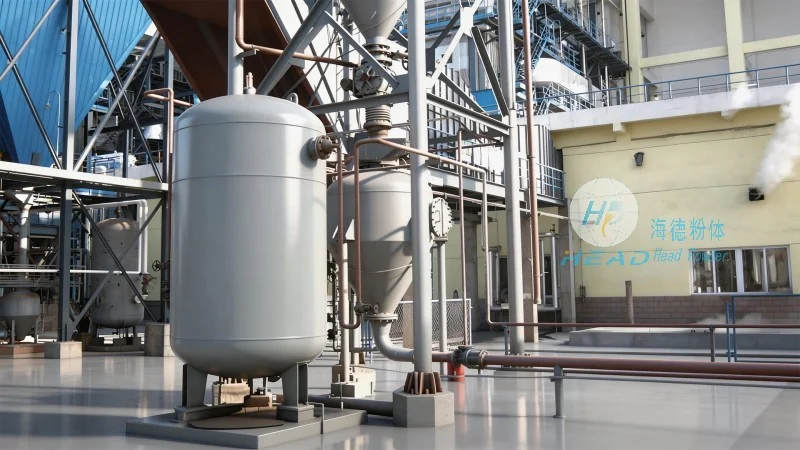 Projet : Système de circulation d'azote avec poudre de silicium et transport pneumatique pour une entreprise photovoltaïque à Shijiazhuang, Hebei