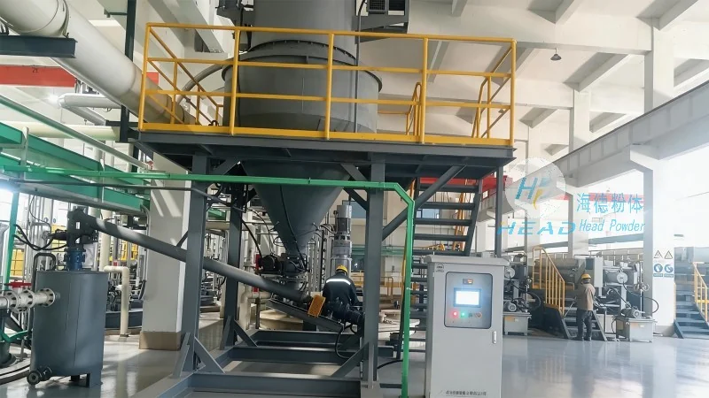 Une étude de cas sur une entreprise de matériaux nouveaux à Wuhan, Hubei, concernant le transport pneumatique par circulation d’azote pour la poudre de zinc métallique