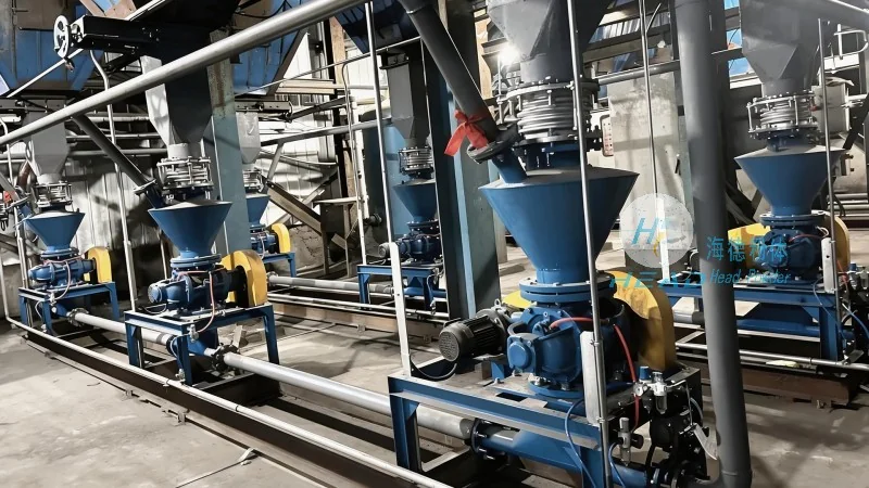 Étude de cas sur le projet de transport pneumatique à pression négative de carbonate de calcium dans une entreprise de matériaux de construction à Ma'anshan, Anhui