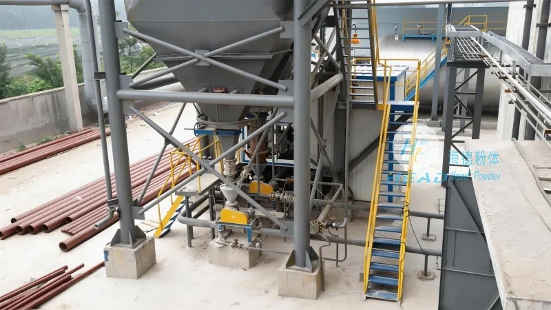 Projet de transport pneumatique mixte de poudre de gypse pour une entreprise de matériaux de construction à Wuhan, Hubei