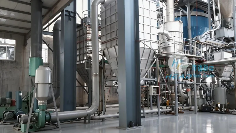 Déplacement pneumatique mixé d'argile volante