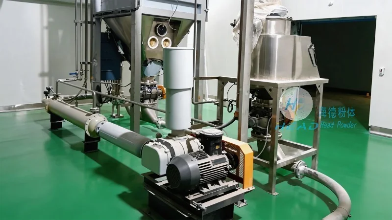 Projet de transport pneumatique à phase dense de billes d'éthylène pour une entreprise pétrochimique à Tianjin