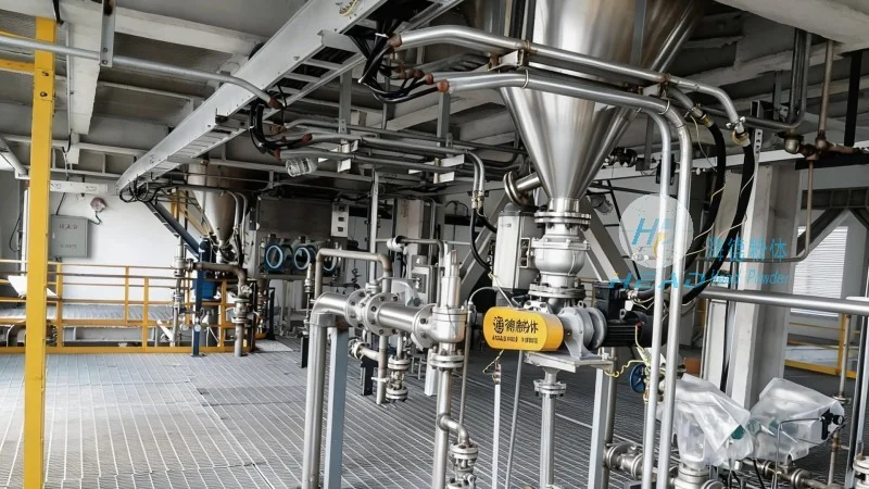 Étude de cas du projet de transport pneumatique du cycle nitrogène pour le concentré de lepidolite dans une entreprise de batteries au lithium à Yichun, Jiangxi