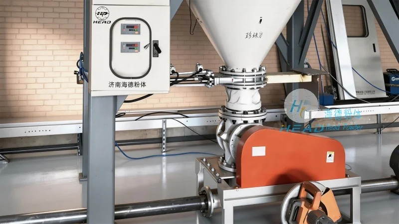 Projet de transport pneumatique en phase dense du poudre de minerai de spodumène pour une entreprise minière à Nantong, Jiangsu